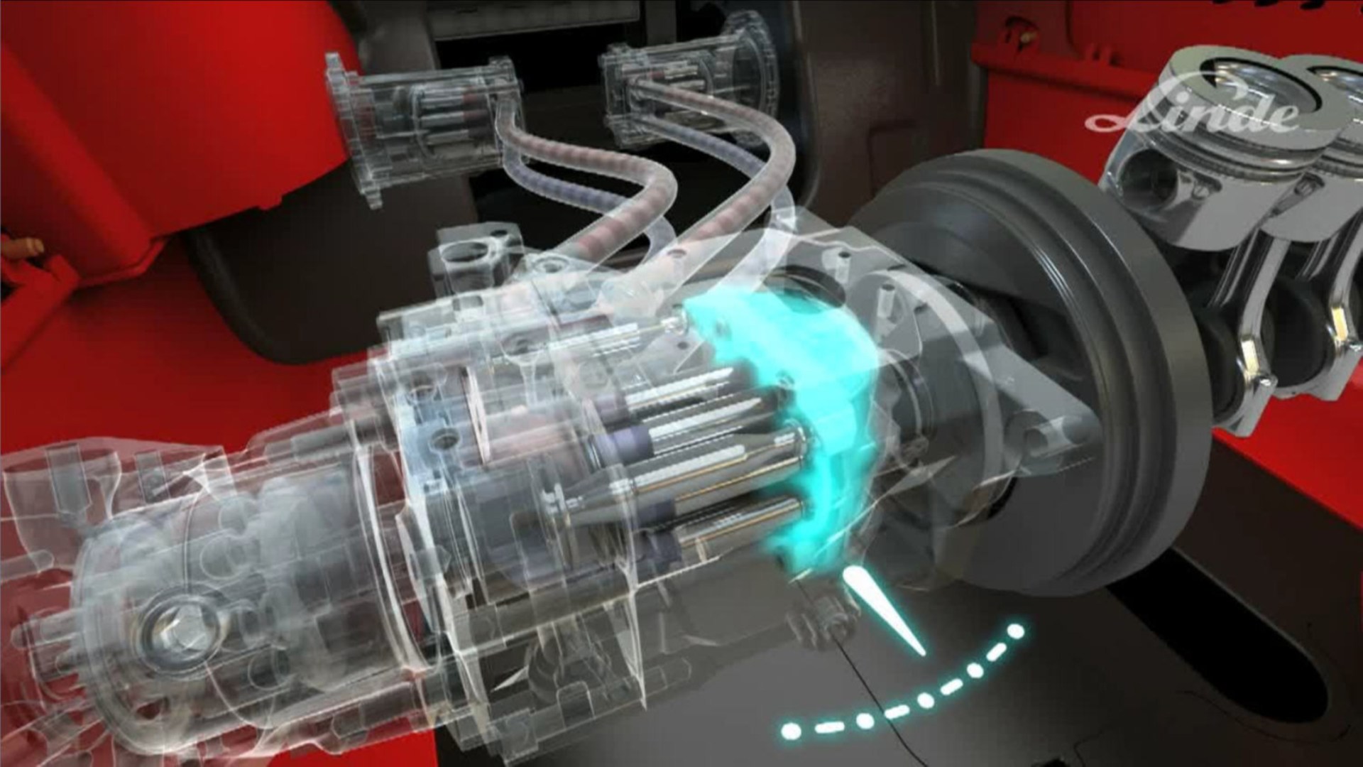 Pallet stacker from Linde Material Handling during maneuvers